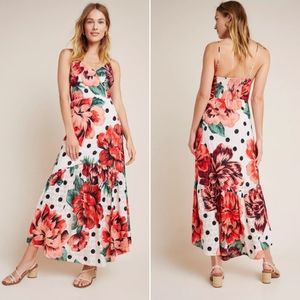 Farm Rio x Anthropologie 🌹 Rivera Floral Eyelet Maxi